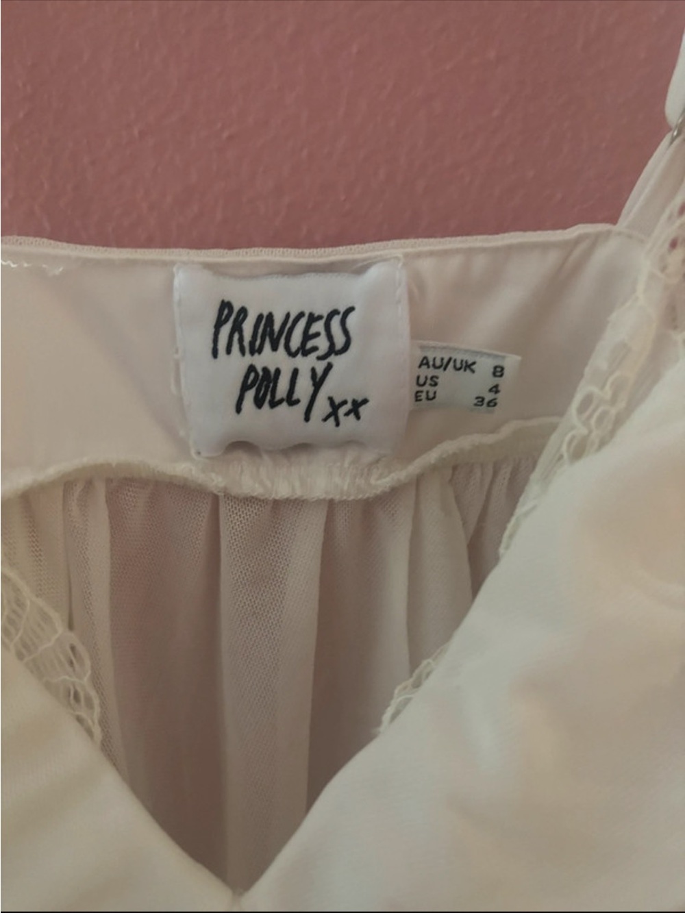 Princess Polly Ivory Ruched Double-Strap Camisole - Picture 2 of 2